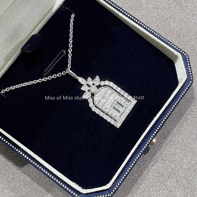 The Door of Happiness 925 Sterling Silver Necklace - Light Luxury, Niche, High-End, Same Style as Zhang Linchao | the Best Affordable Alternative The Door of Happiness 925 Sterling Silver Necklace - Light Luxury, Niche, High-End, Same Style as Zhang Linchao | the Best Affordable Alternative