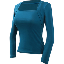 Dance clothing adult female ballet body top autumn and winter art test training uniform fake two-piece modern dance teacher clothing