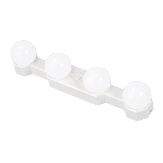LED mirror headlight bathroom vanity fill light makeup lamp portable rechargeable makeup mirror lamp suction cup lamp mirror lamp