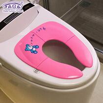Baby folding horse ring 06201 childrens outing bucket horse hotel hotel toilet pad portable toilet seat
