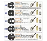 Sagua проволока и кабельная шестиугональная терминал обжимным обжимом BNC Мониторинг видео -терминала давление клемма подключение зажима оптическое волокно инструмент