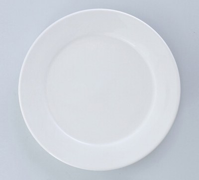 Western food small flat plate 5 inch cake dish 5 inch ceramic household pure white shallow plate round Jingdezhen tableware