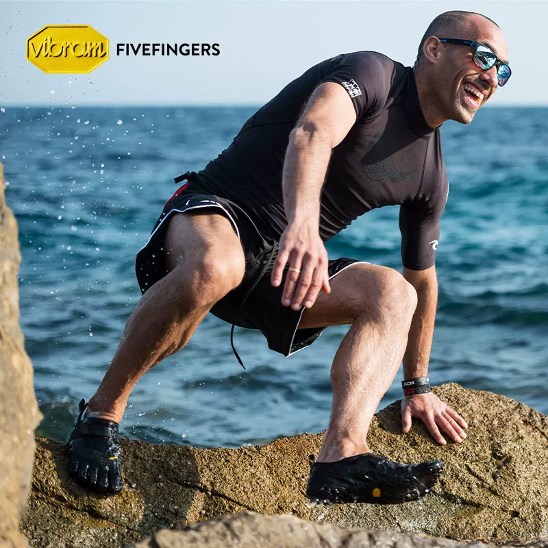 Трековые обувь Vibram Five-Finger для мужчин: каяк, антискольжение, рыбалка, шнурки, поток, обувь для быстрой сушки, песчаный пляж, водная прогулка, водоходные ботинки Vaqua