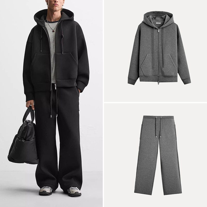 Cabinet 499! Spring New Men's Hooded Zip-Up Sweatshirt 1437410 High-Elastic Loose Jogging Pants 1437411 Cabinet 499! Spring New Men's Hooded Zip-Up Sweatshirt 1437410 High-Elastic Loose Jogging Pants 1437411