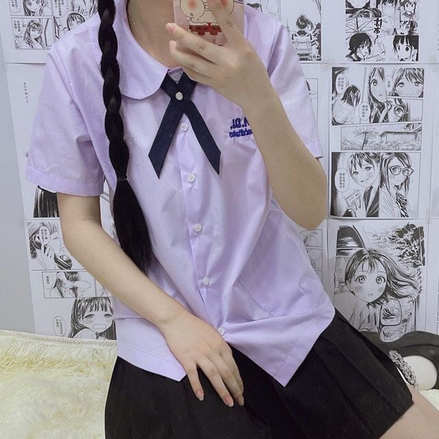 jk制服加工定制 泰国校服娜诺禁忌女孩初恋泰式短袖衬衫jk制服套装裙子女学院风夏