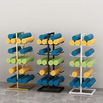 Yoga mat containing shelf Fitness Room Foam Shaft Finishing Frame Home Laying Gun Barrel Wall-mounted Large Capacity Multilayer Placing Shelf