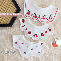 Baby Containment Mouth Spat Towel Winter Newborns Pure Cotton Waterproof Breast Insulation Milk Mat Baby Cute Bib Anti-Spitting Milk Containment Mouth