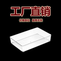 Convenience patch containing box acrylic desktop Poo Sign Ins Wind Transparent Plastic Stationery Debris Rectangular Shelf