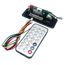 5V12V car D universal MP3 decoder board FM radio with display power amplifier USB player IY suitable for adding