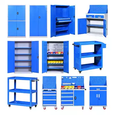 Xinjiang heavy tool iron cabinet drawer double double door hardware toolbox multi-function thickening tool fireproof cabinet