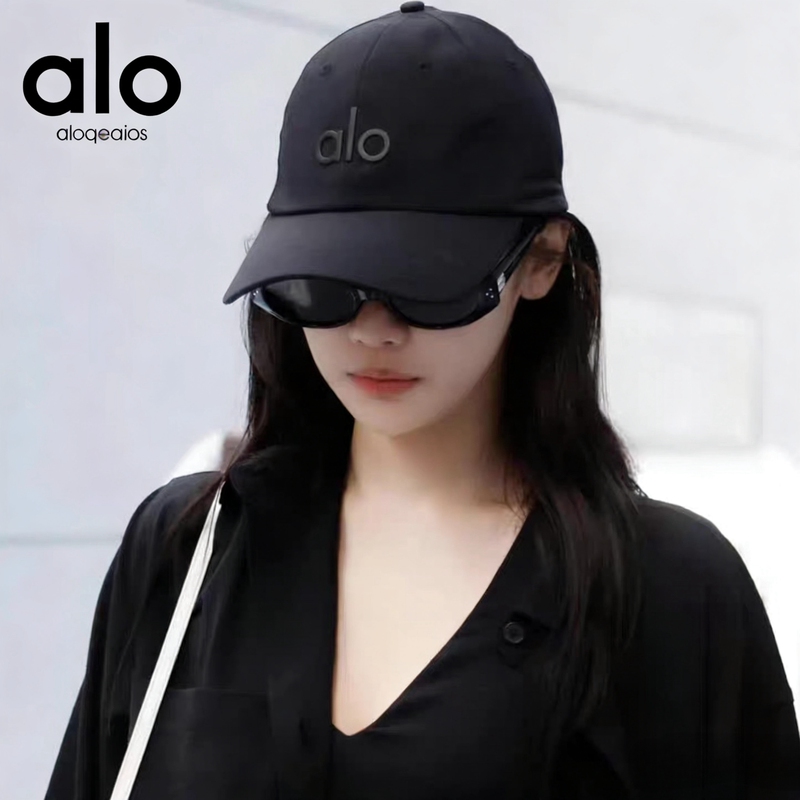 [Official Website in Stock] Aio Qeaios Ning Ning Same Style Outdoor Letter Print Baseball Cap Sun Hat Peaked Cap
