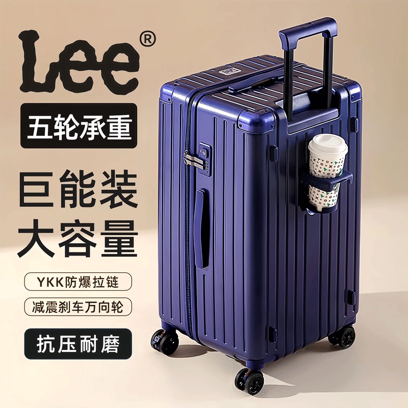 Lee Large-Capacity Multi-Functional Trolley Suitcase 24-Inch 2026 New Model Thickened and Durable Password Travel Suitcase 28inch Lee Large-Capacity Multi-Functional Trolley Suitcase 24-Inch 2026 New Model Thickened and Durable Password Travel Suitcase 28inch
