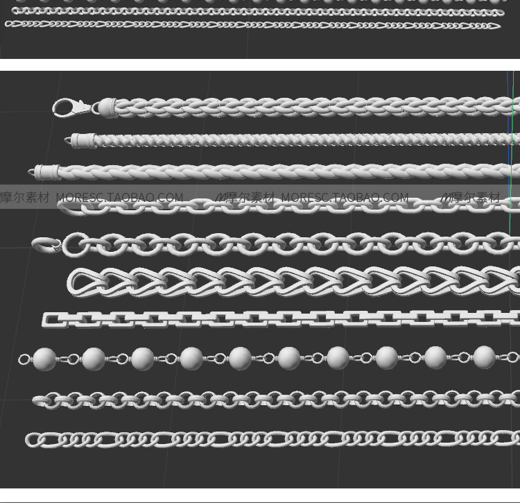 图片[4]-blender/C4D吊坠项链二师首饰装饰max玛雅fbx obj模型素材白模 MX717-cg男孩