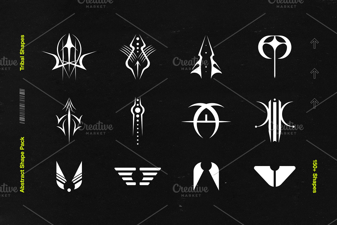 Abstract Shape Pack  150  Icons!, an Object Graphi.jpg