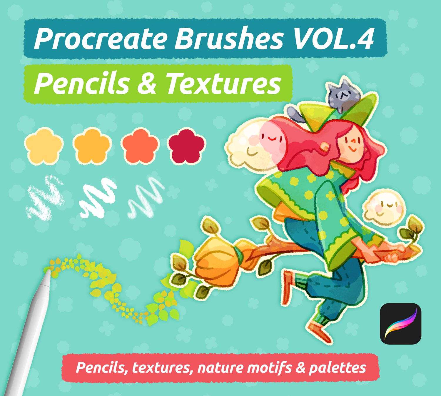 Procreate Brushes Vol.4 – Pencils & Textures