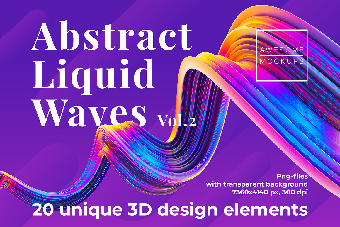 Abstract Liquid Waves, an Object Illustration by M.jpg