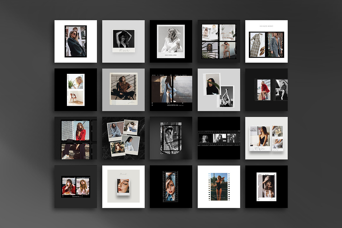 Noir - Instagram film frame, a Social Media Templa.jpg