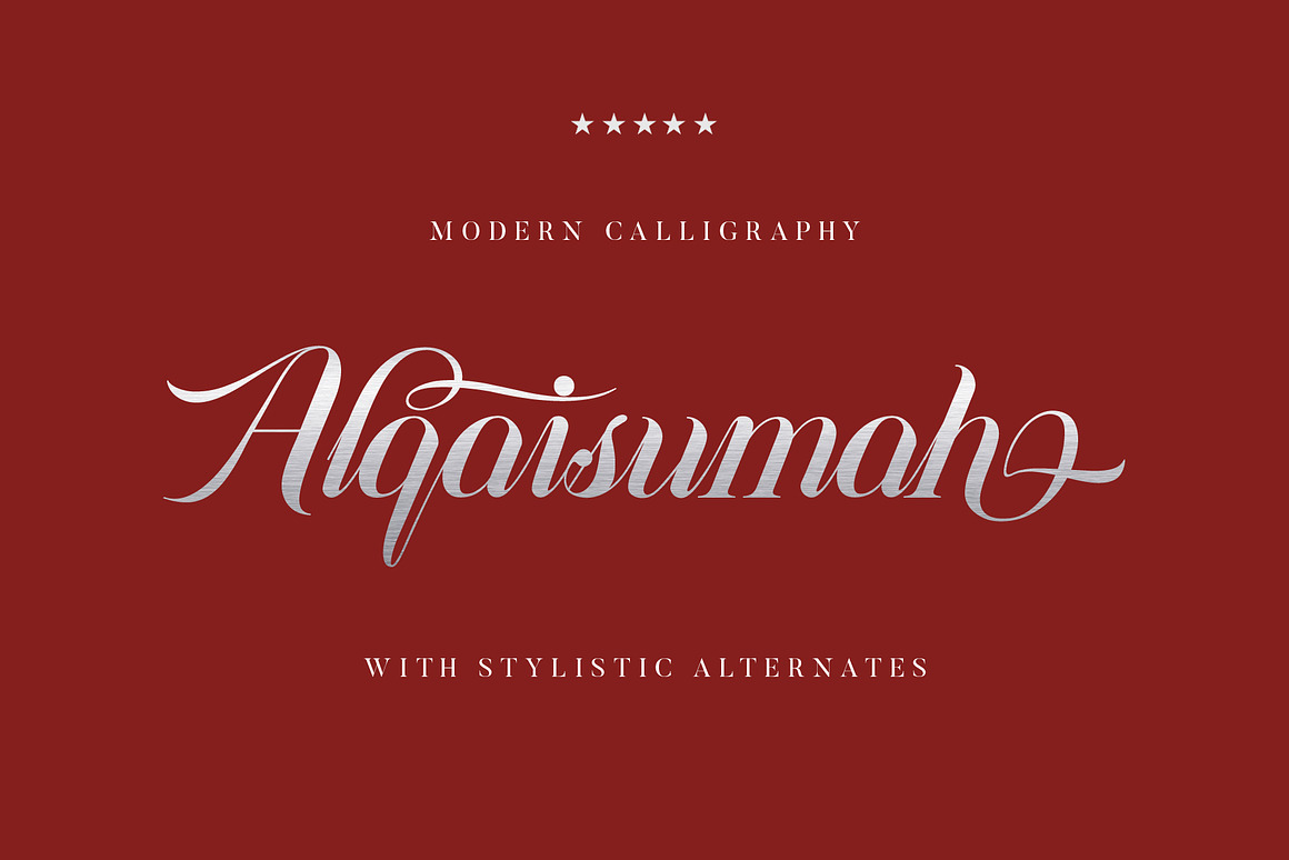 Alqaisumah Script, a Script Font by Damelev Photo.jpg