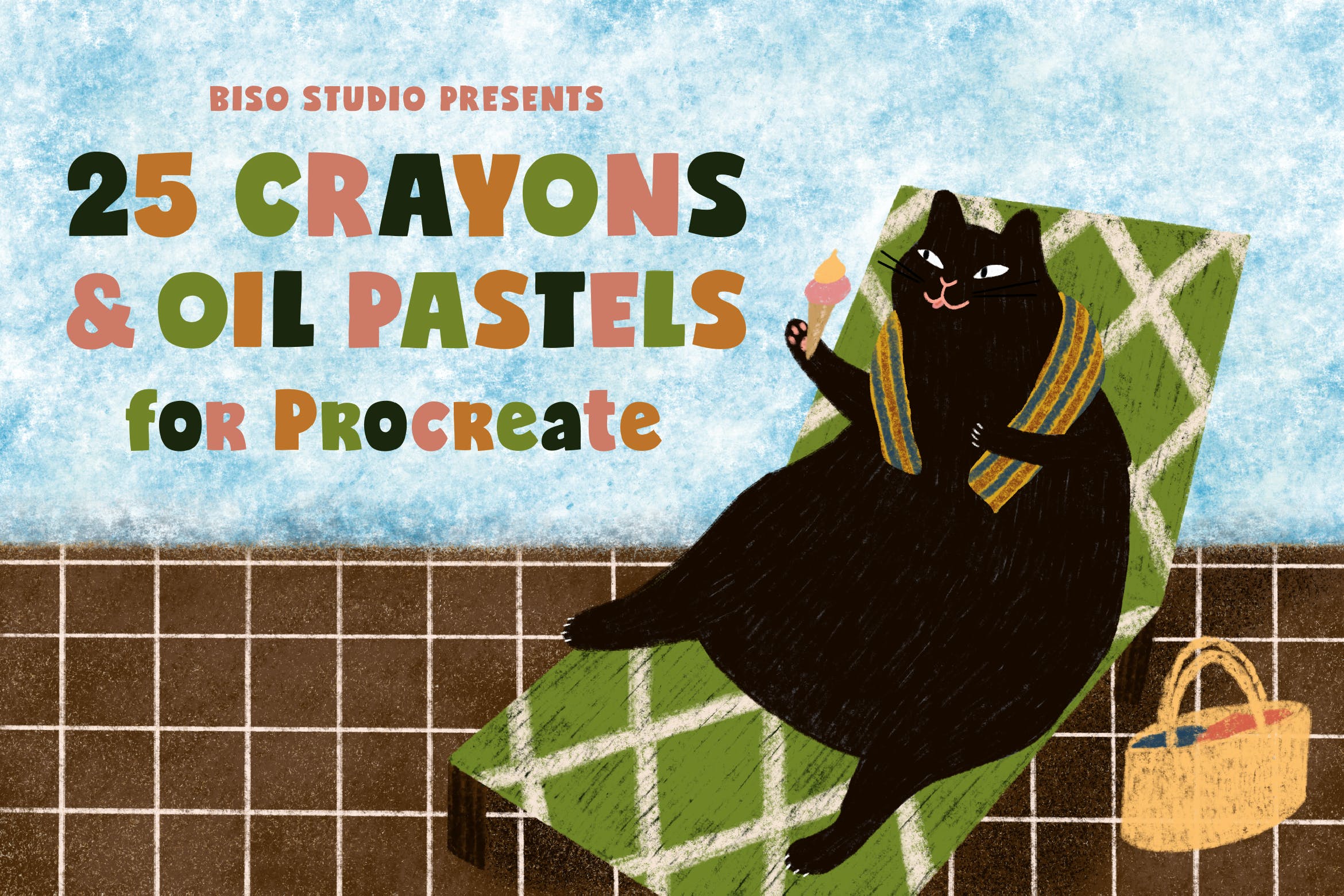 25 Crayons  Oil Pastels for Procreate-6.jpg