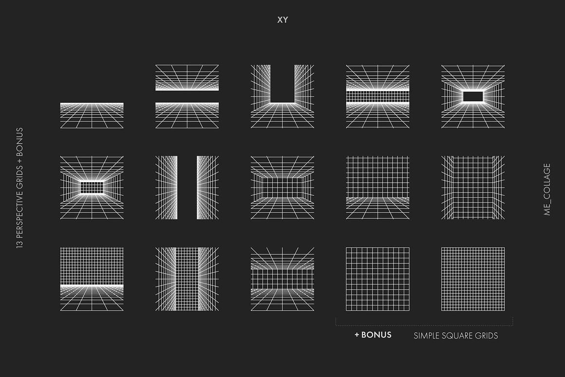 Vector Perspective Grids, an Object Graphic by ME_.webp