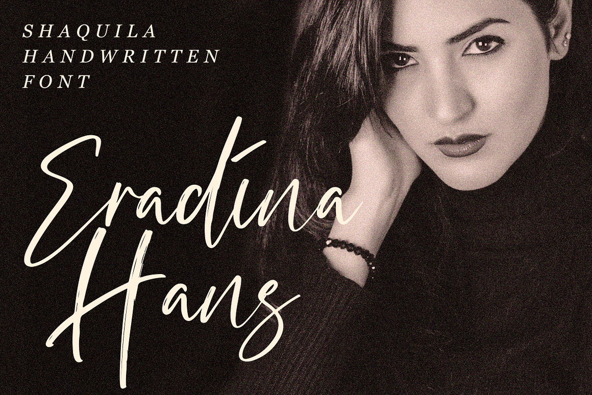 Shaquila Handwritten Font, a Script Font by Lythcr.jpg