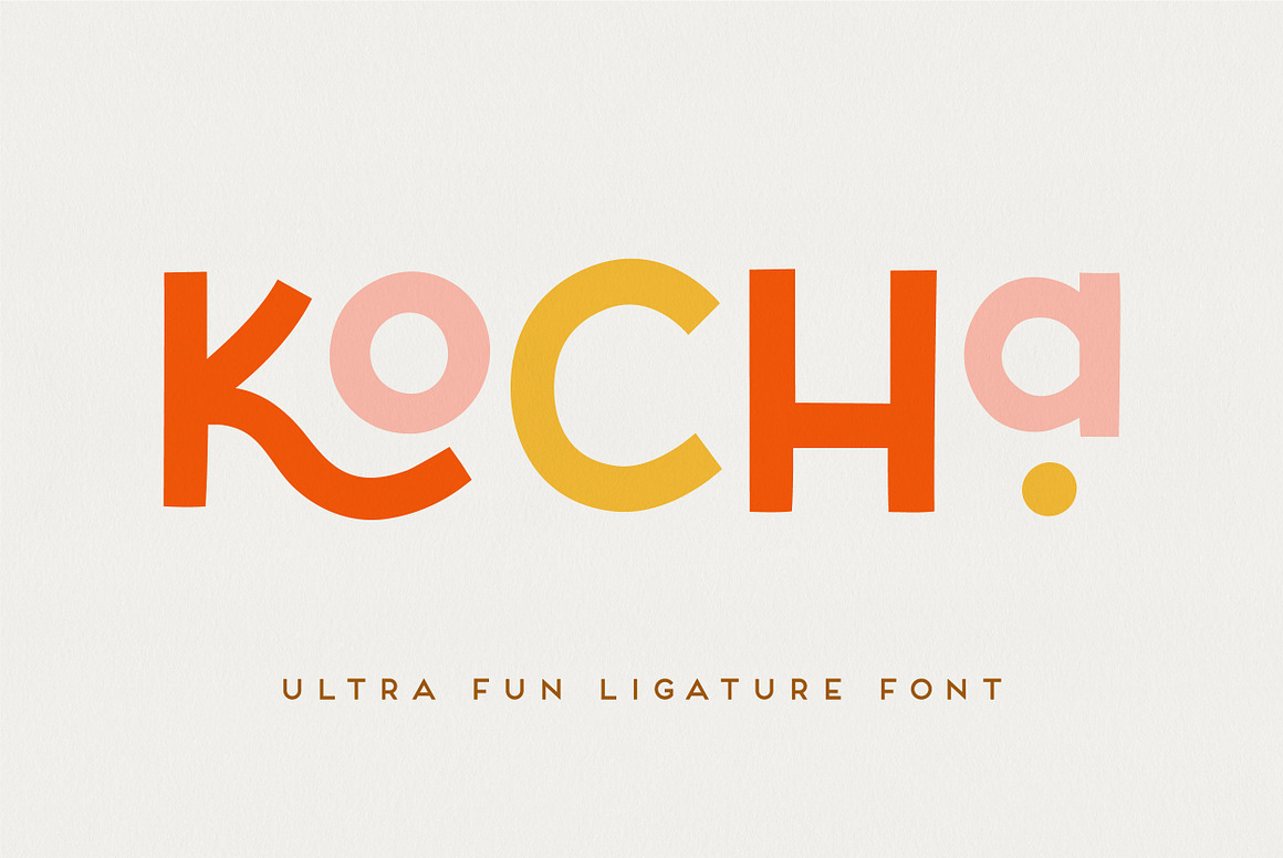 Kocha  Playful Ligature Font, a Sans Serif Font by.jpg