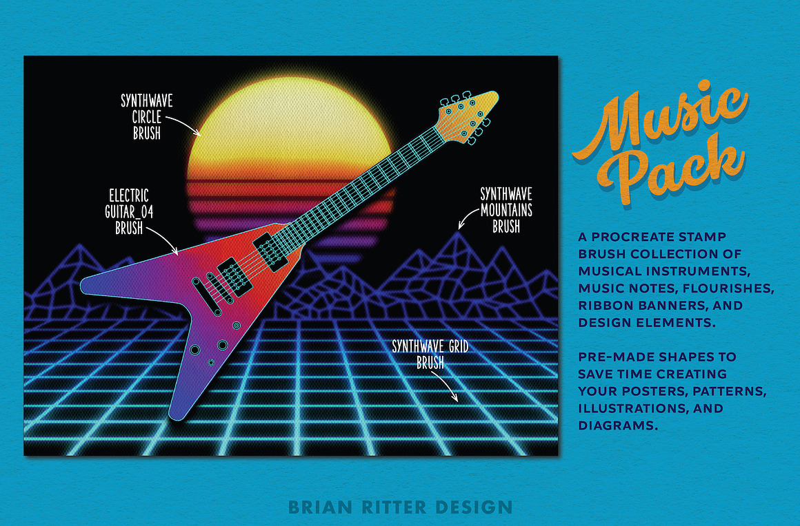 Music Pack for Procreate, a Brush Add-On by Brian.jpg