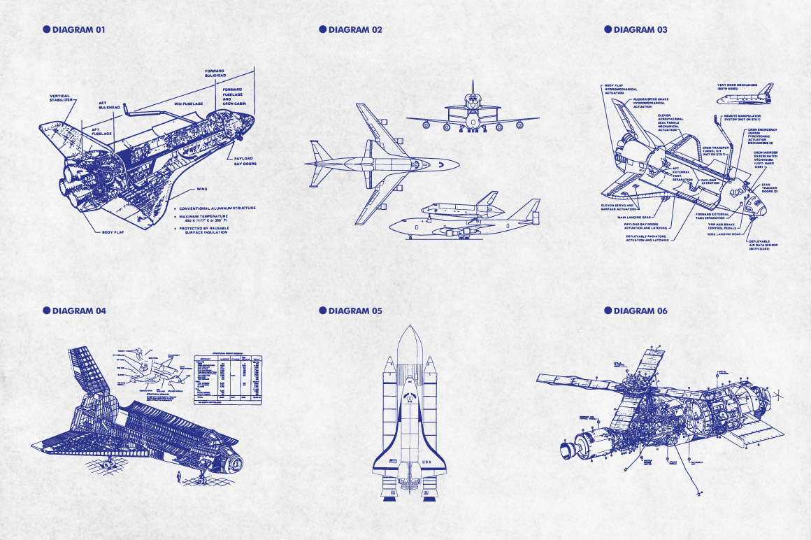 Retro Vector Diagrams - 32 Items, an Illustration.jpg