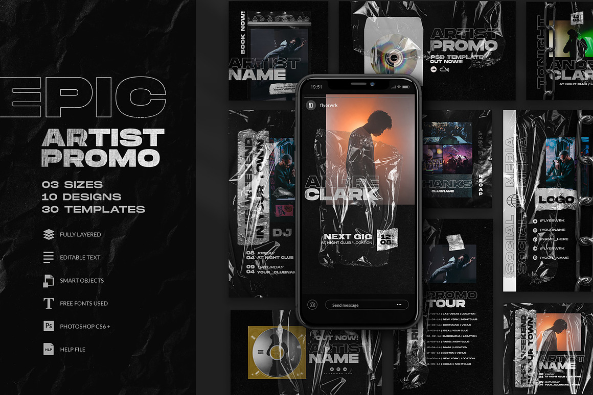 Epic Artist Promo - Social Templates, a Social Med.jpg