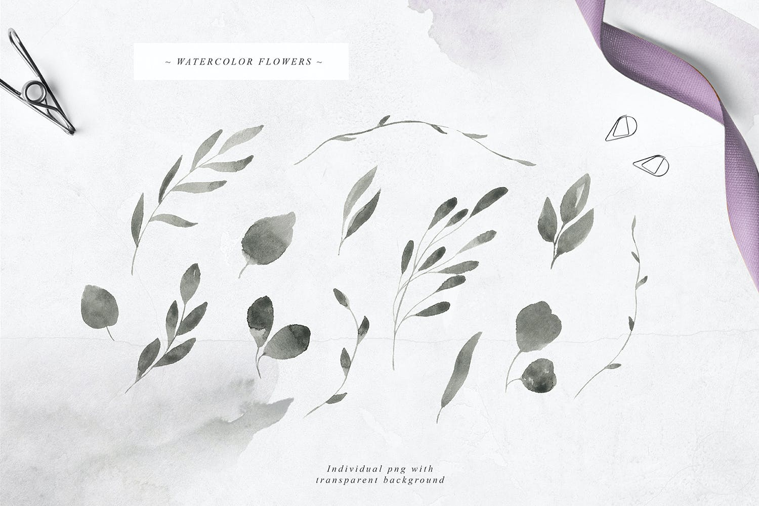 Magnifique Watercolor Shapes Flowers Collection 4.jpg