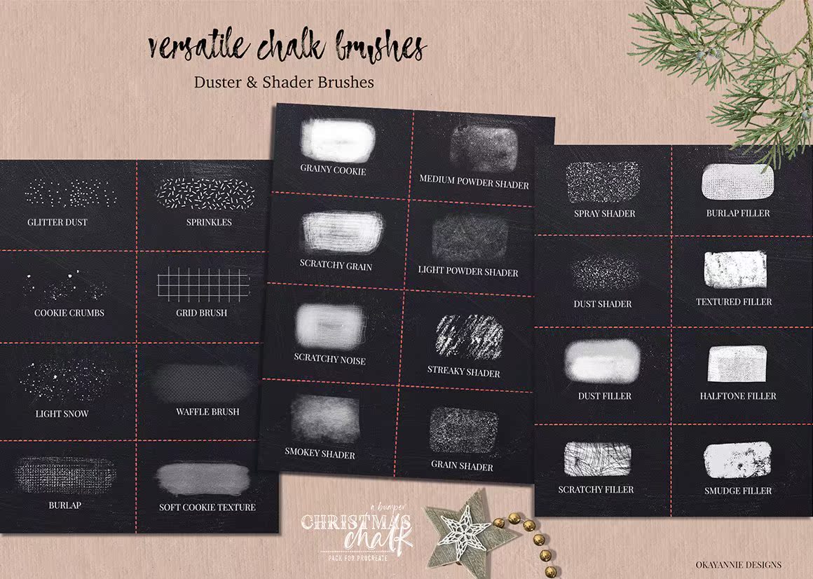 Christmas Chalk Procreate Brushes 10.jpg