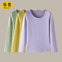 Autumn Clothes Autumn Pants Ladies Suit Pure Cotton Girl Warm Underwear Repairs Inside Body Wear Beating Bottom Full Cotton Sweatshirt Thin Spring Autumn