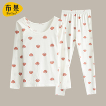 Pure Cotton Autumn Clothing Autumn Pants Lady Suit Beating Bottom Warm Underwear Full Cotton Sweatshirt Student Adolescent Girl Thin Wire Clothing Line Pants