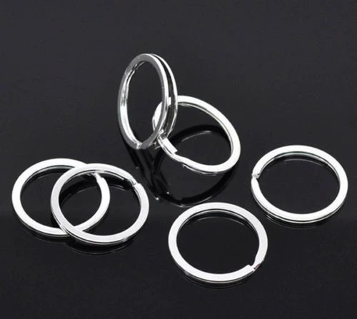 Серебряная металлическая пустая пустого клавишингового кольца Cleingfob