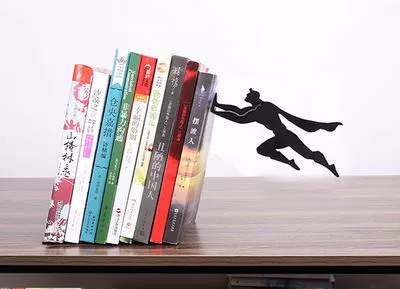 [Creative DC Супермен Бэтмен металлические подставки для стола, держатель для книг]