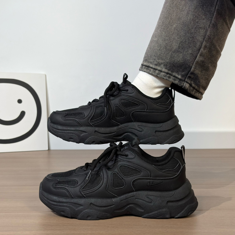 Pull Back Black Warrior Sneakers for Men 2026 New Mesh Breathable Black Shoes Non-Slip Shock-Absorbing Wear-Resistant Casual Shoes Pull Back Black Warrior Sneakers for Men 2026 New Mesh Breathable Black Shoes Non-Slip Shock-Absorbing Wear-Resistant Casual Shoes