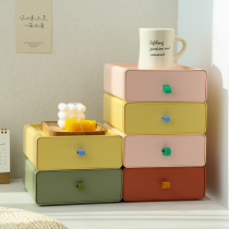 Junior High School College Student Dormitory Desk Containing Finishing Drawer Box Superimposed Dust-Proof Cosmetic Storage Shelving Shelf