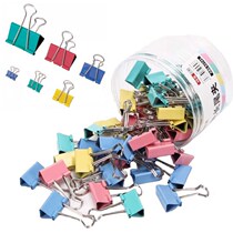 19-51mm color long tail ticket clip document clip dovetail clip iron ticket holder size book clip office stationery