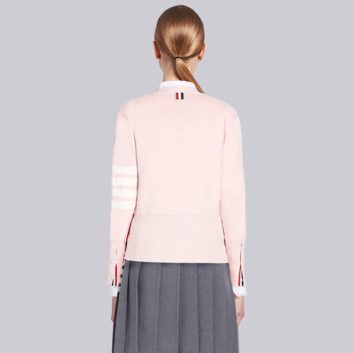 TB Розовый кардиган, куртка, трикотажный осенний демисезонный свитер, защита от солнца, в обтяжку