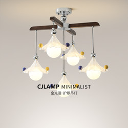 French Mid-Century Style Living Room Star Chandelier, Retro Bauhaus Creative High-End Hall Main Light, Restaurant Atmosphere Light