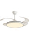 Minimalist Full-Spectrum Fan Light Ultra-Thin Led Invisible Eye Protection Living Room Dining Room Bedroom Silent Fan Chandelier
