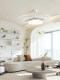 Minimalist Full-Spectrum Fan Light Ultra-Thin Led Invisible Eye Protection Living Room Dining Room Bedroom Silent Fan Chandelier