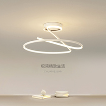 Room light bedroom lamp is about modern small bedroom lamp Nordic circular lamp extremely simple wind small-scale suction lamp