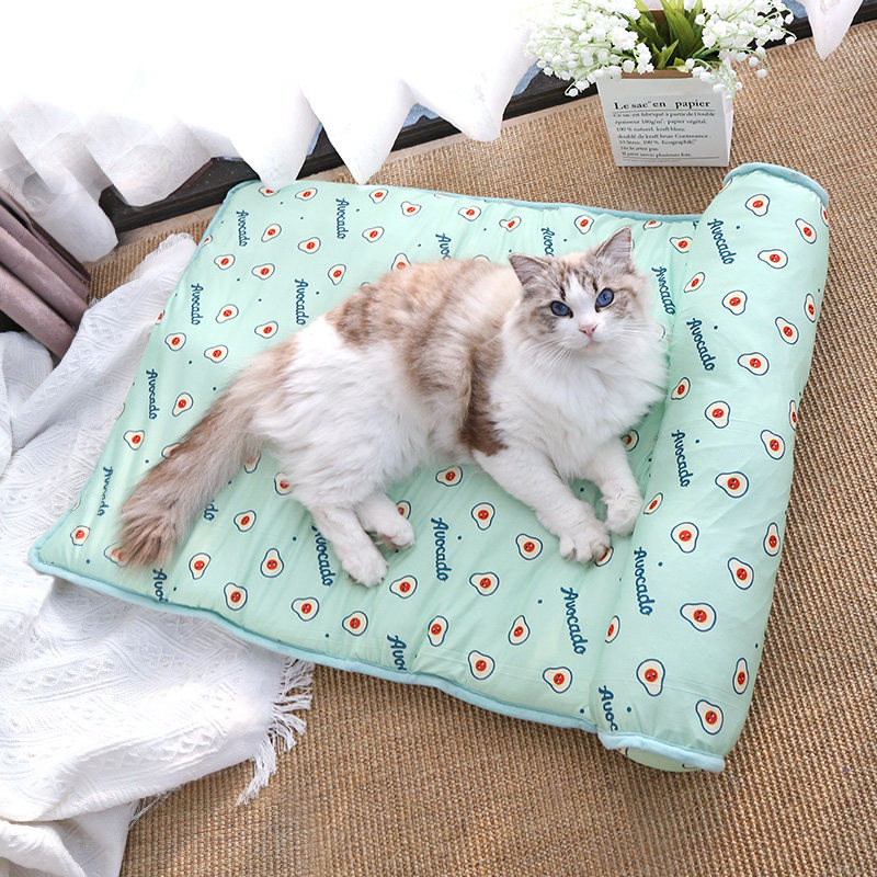 Summer cooling dogs sleeping mat kitty cushions sleeping with pets ice silk cool mat cool mat small canine ice cohorts