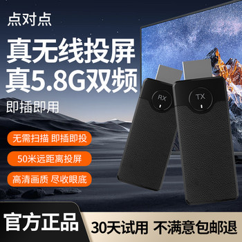 Wireless Screen Projector with HDMI Connection to Computer, Tv, Projector, Point-To-Point Display, 2025 New Model