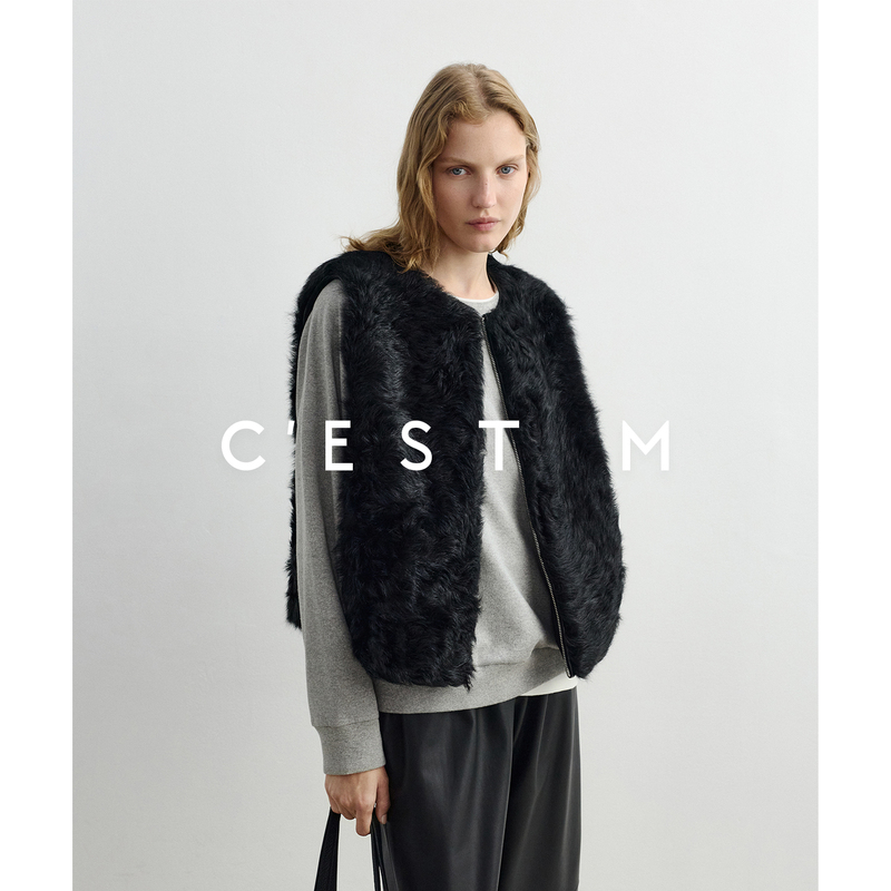 Cest M丨Spanish Curly Tuscany & Italian Olmetex Technical Fabric Reversible Short Vest
