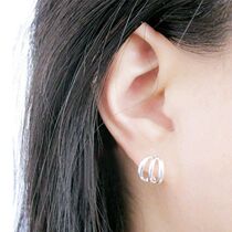 Silver ear ring sleeping without picking up the earring earbuds Ear Bone men and women Temperament Design Sense Korean version of minimalist Ear Accessories Fashion