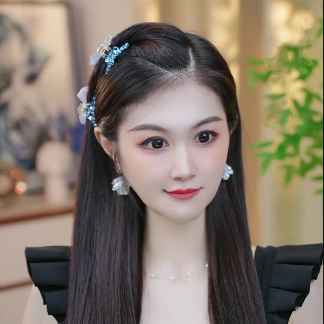 晴空刘海夹轻奢高级感AB面网纱碎发夹小抓夹发夹,让你的发型一秒变高级!-啦啦队头饰-淘宝好物网