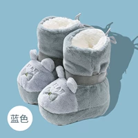 Синие высокие сапоги