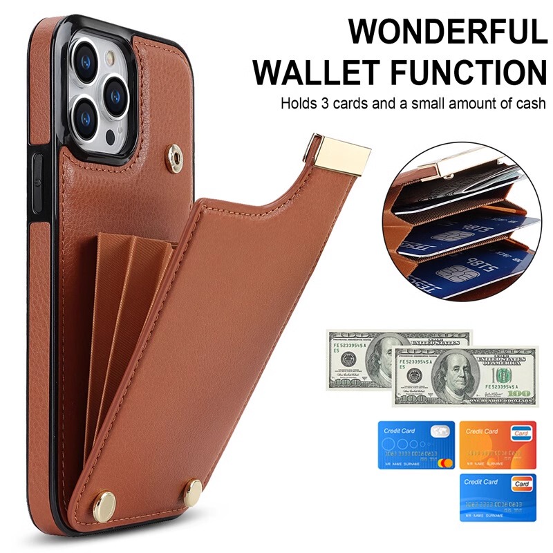 Genuine Leather Suitable for Apple 17 Pro Phone Case 16 Pro Max Coin Purse iPhone 15 Pro Max Leather Card Holder 13 Card Slot 12 Card Holder 14 Pro Multi-Layer Xr Wallet High-End Women's Luxury